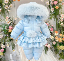 Load image into Gallery viewer, Girls Winter Snowsuit with Detachable Skirt