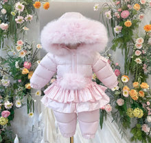 Load image into Gallery viewer, Girls Winter Snowsuit with Detachable Skirt
