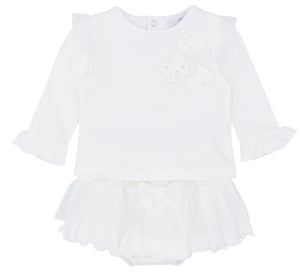 Blues Baby Bow Two Piece Set