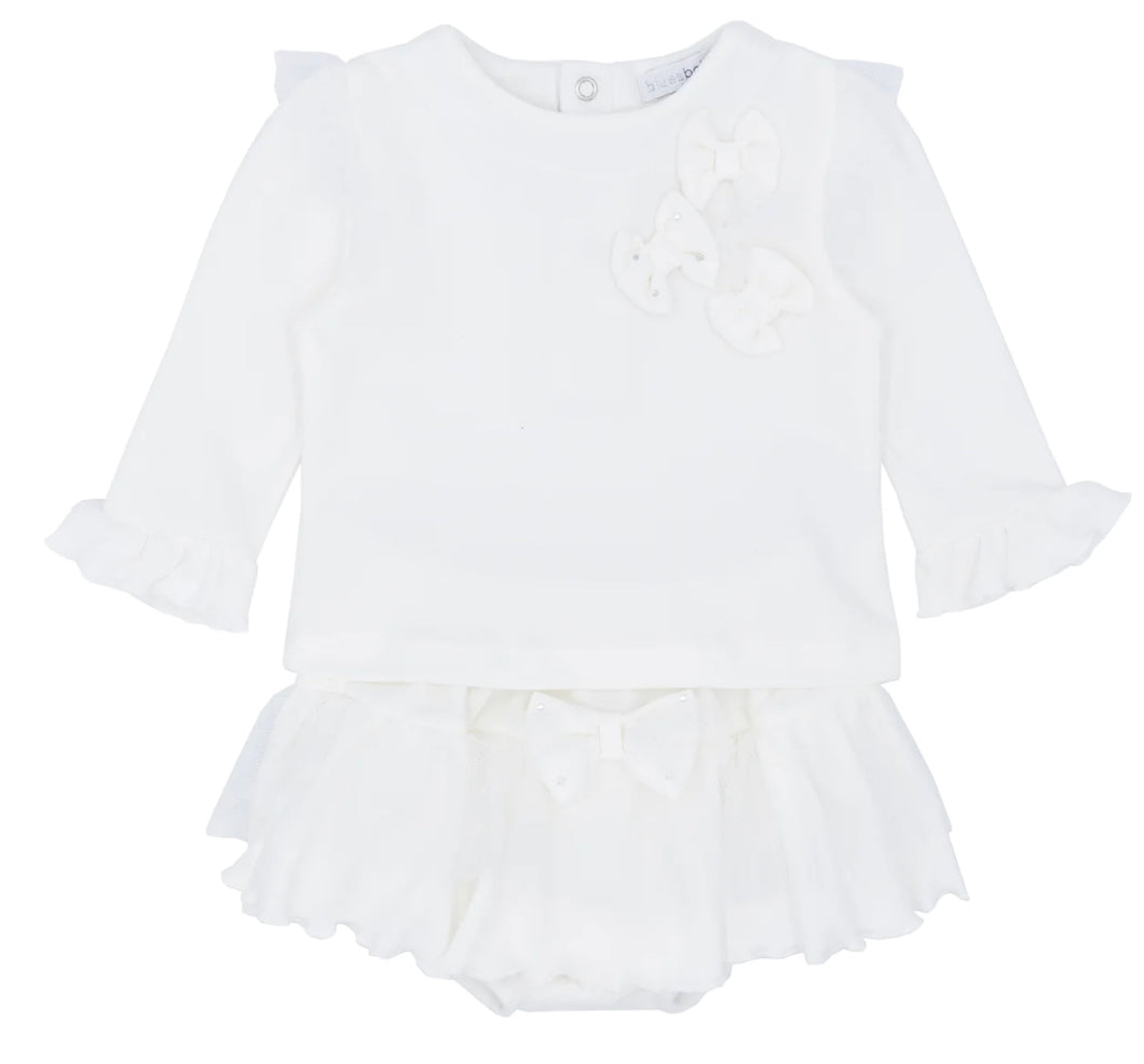 Blues Baby Bow Two Piece Set