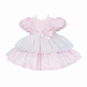 Princess Puff Pretty Pink Lace Dress