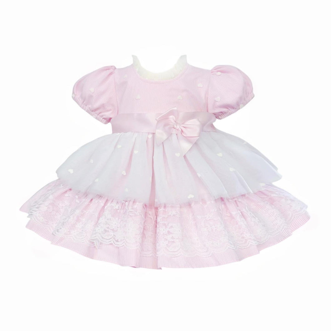 Princess Puff Pretty Pink Lace Dress