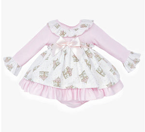 Baby Girls Pink Puff Ball Dress