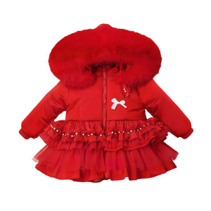 Exclusive Red Fur Puff Jacket