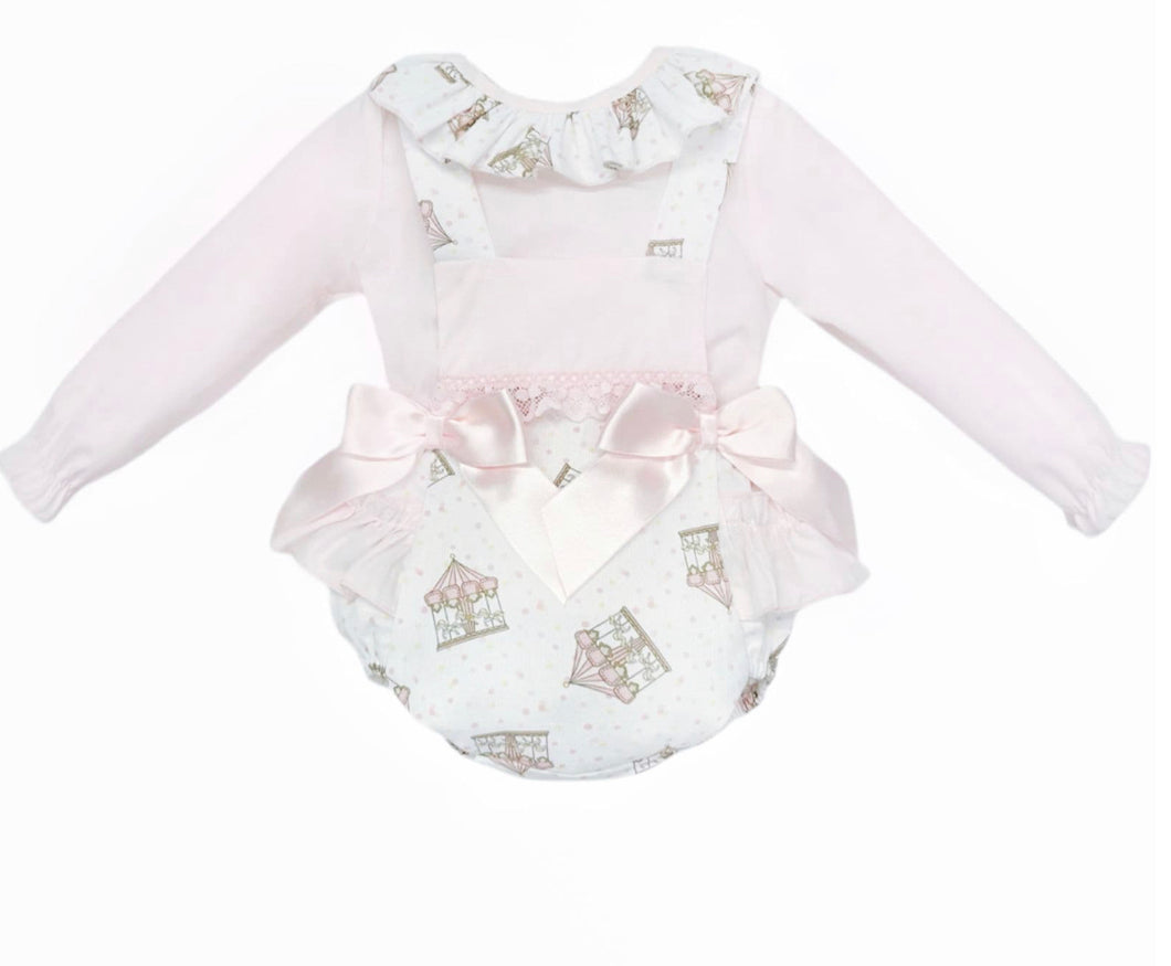 Baby Girls Frilly Romper with Blouse