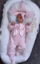 Load image into Gallery viewer, Baby Pink Double Bow All in One
