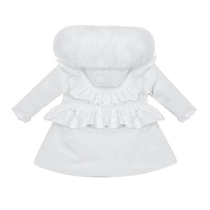 Exclusive White Fur Puff Jacket