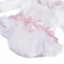 Load image into Gallery viewer, Baby Girls Waffle Romper with Blouse
