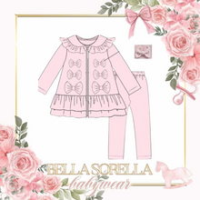Load image into Gallery viewer, Glitter Bow Tracksuit

