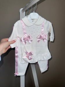 Baby Girls Three Piece Set - x3 colourways