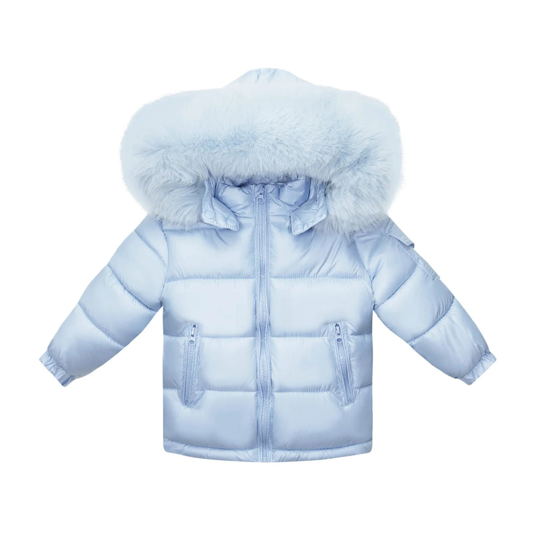 Faux Fur Puff Bomber Jacket