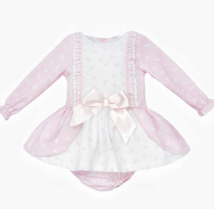Baby Girls Pink Lacey Dress