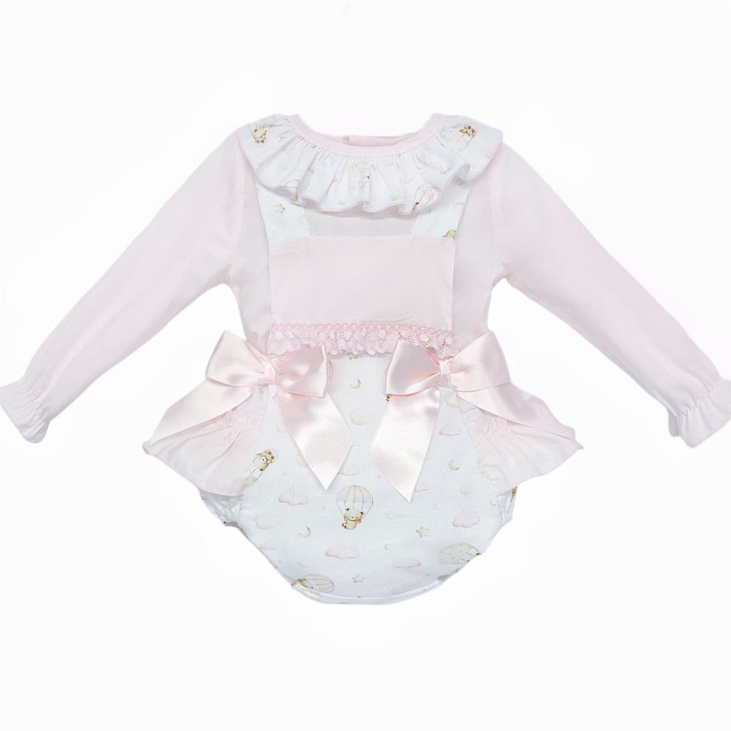 Baby Girls Teddy Frill Romper