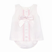 Load image into Gallery viewer, Baby Girl Bow Dress with Bloomers
