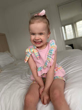 Load image into Gallery viewer, Girls Summer Rainbow Shorts Set
