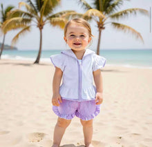 Load image into Gallery viewer, Girls Summer Towel Set - Lilac &amp; Pink
