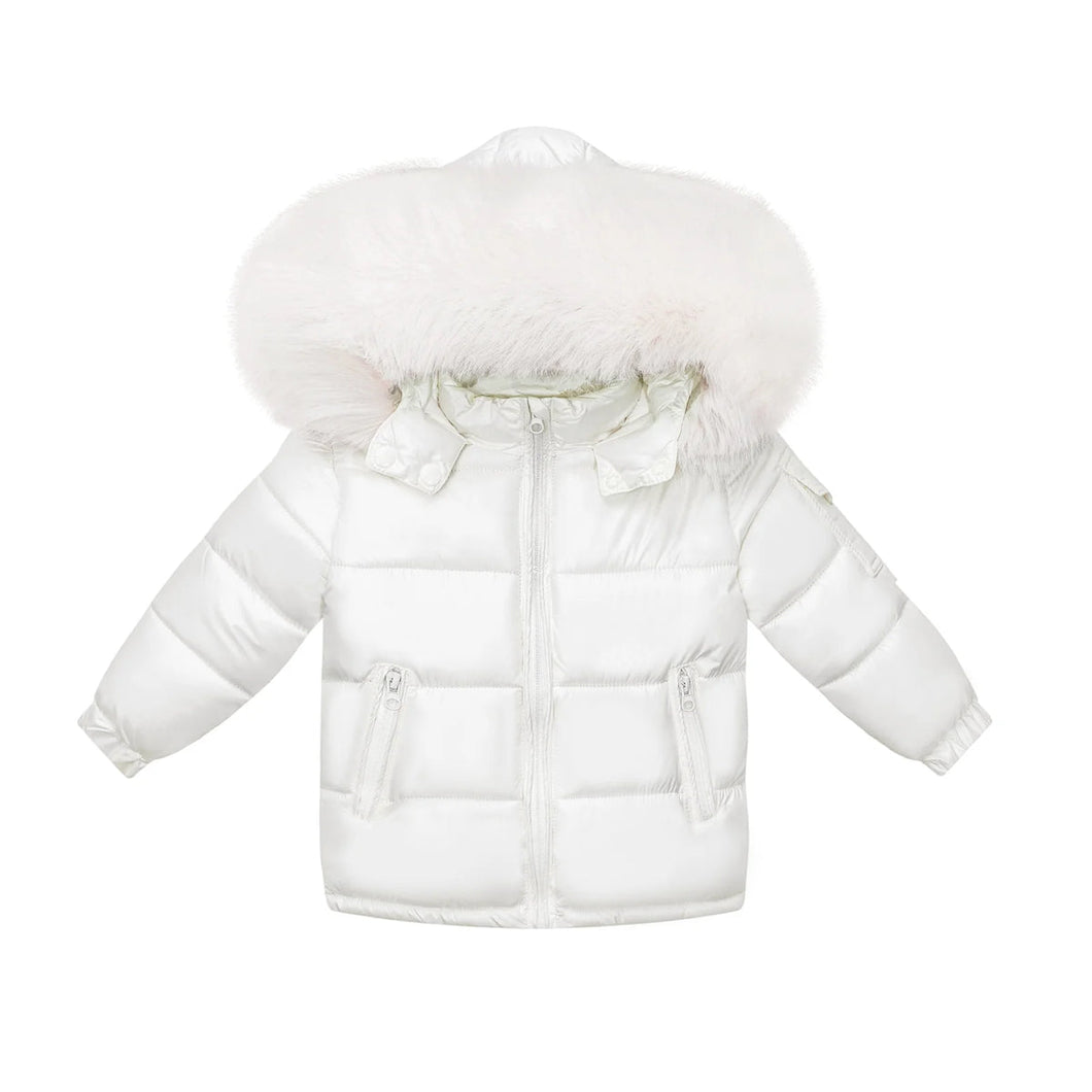Faux Fur Puff Bomber Jacket