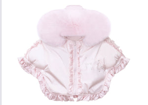 Exclusive Faux Fur Puff Cape