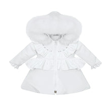 Load image into Gallery viewer, Exclusive White Fur Puff Jacket
