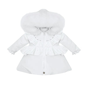 Exclusive White Fur Puff Jacket