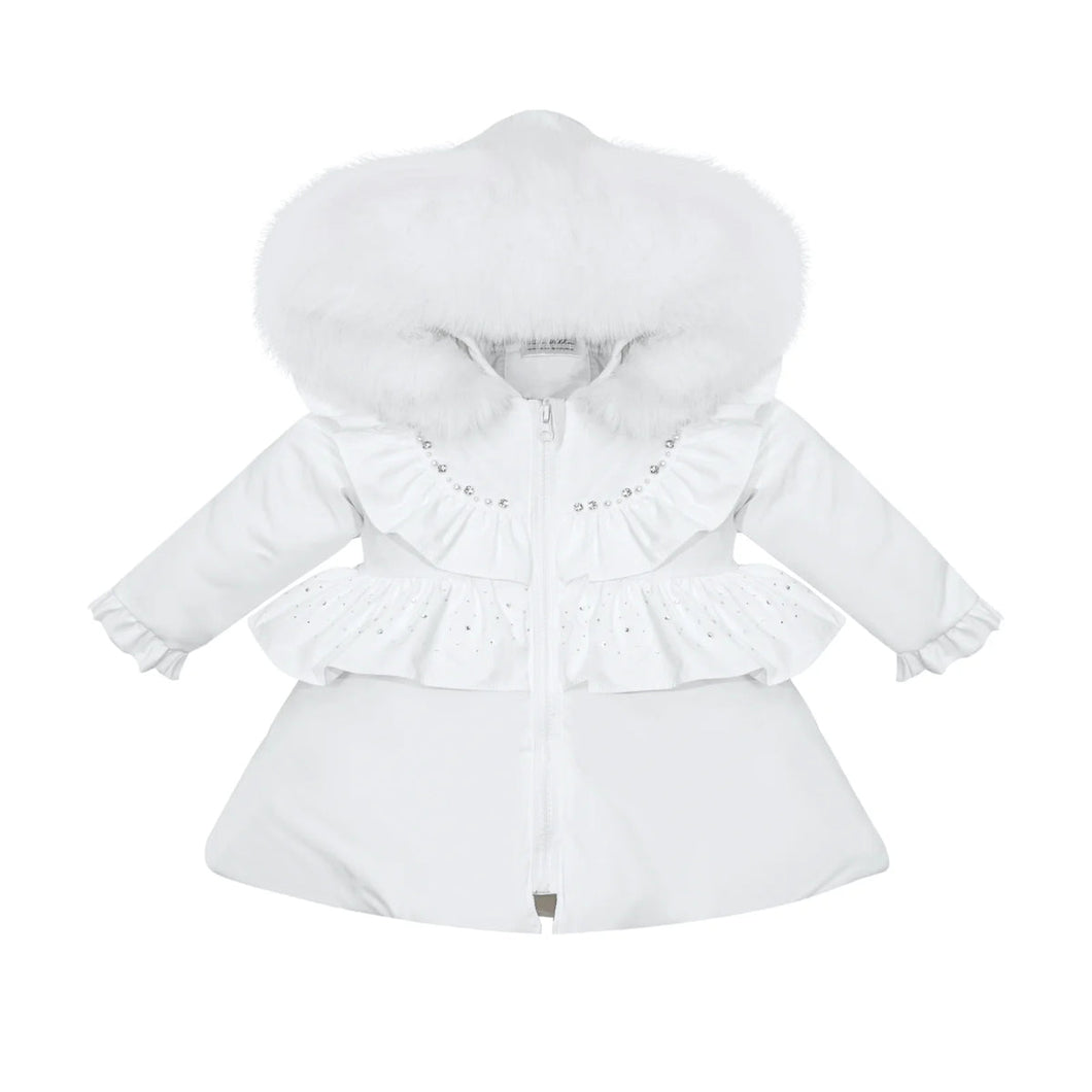 Exclusive White Fur Puff Jacket