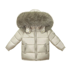Faux Fur Puff Bomber Jacket
