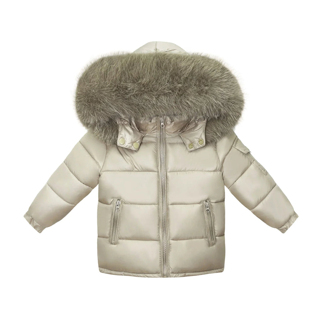 Faux Fur Puff Bomber Jacket