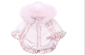Exclusive Faux Fur Puff Cape