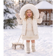 Load image into Gallery viewer, Preorder Exclusive Girls Bow &amp; Faux Fur Skirt Set - Read description
