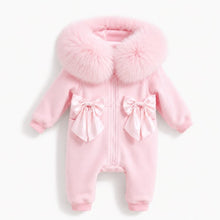 Load image into Gallery viewer, Baby Pink Double Bow All in One
