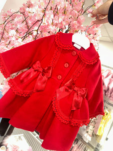 Baby’s Bow & Frilly Jacket