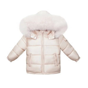 Faux Fur Puff Bomber Jacket