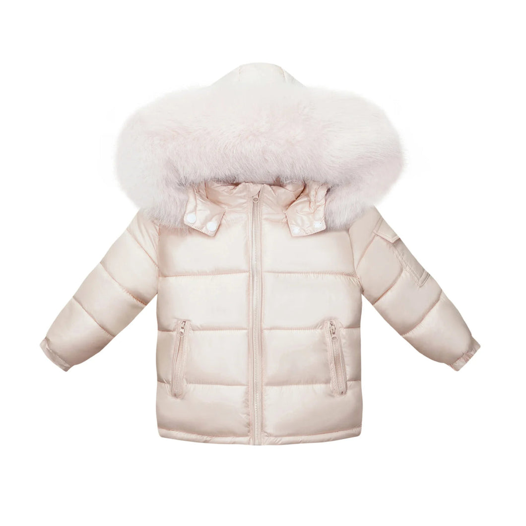 Faux Fur Puff Bomber Jacket