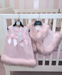 Waffle All Pink Fur Cape