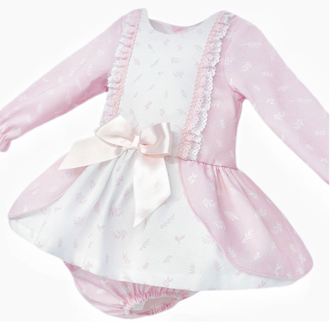 Baby Girls Pink Lacey Dress