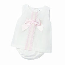 Load image into Gallery viewer, Baby Girl Bow Dress with Bloomers
