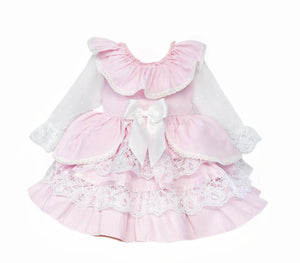 Princess Puff Pretty Pink Lace Dress