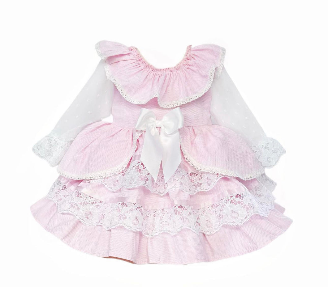 Princess Puff Pretty Pink Lace Dress