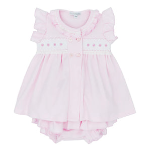 Baby Girls Frill Smocked Two Piece
