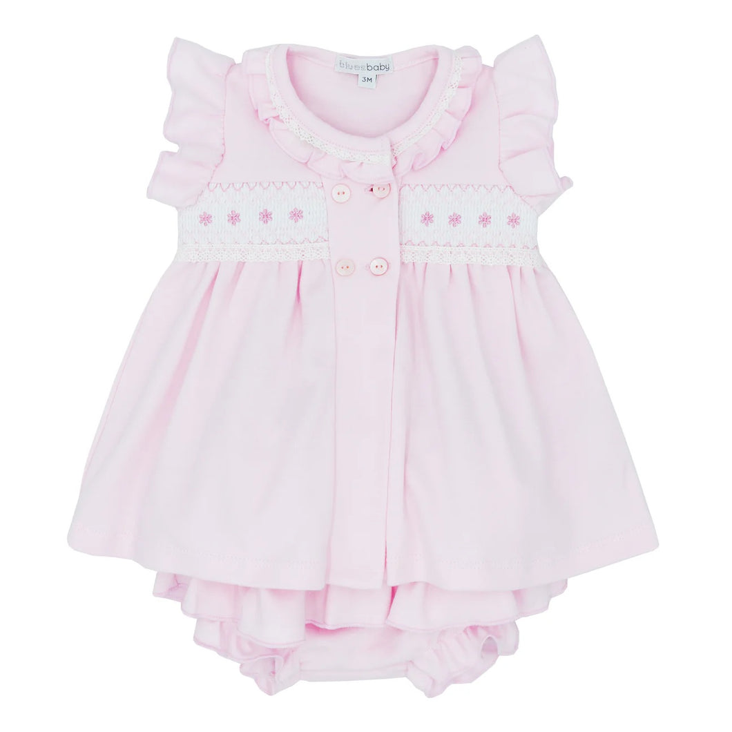 Baby Girls Frill Smocked Two Piece