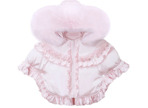Exclusive Faux Fur Puff Cape