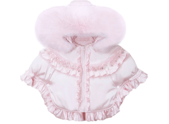 Exclusive Faux Fur Puff Cape