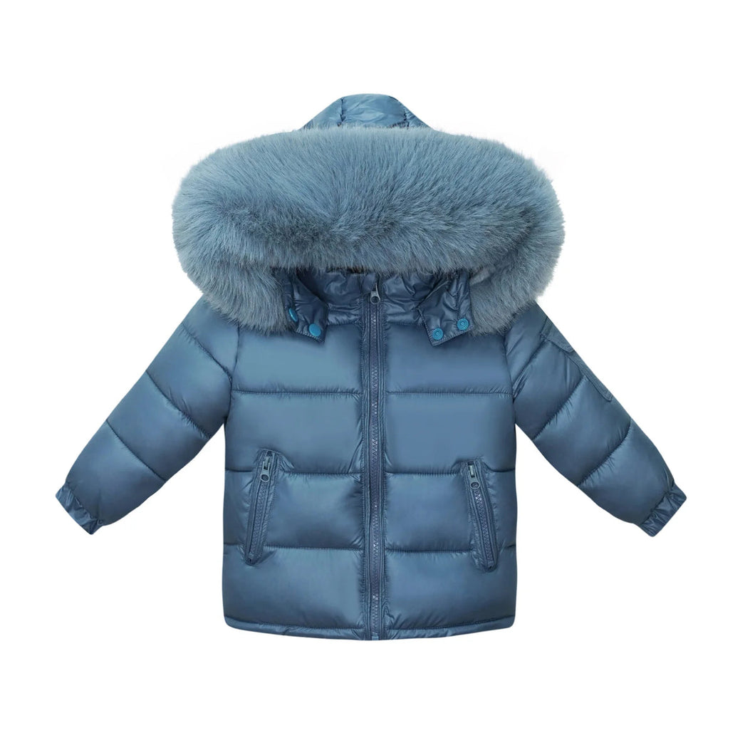 Faux Fur Puff Bomber Jacket