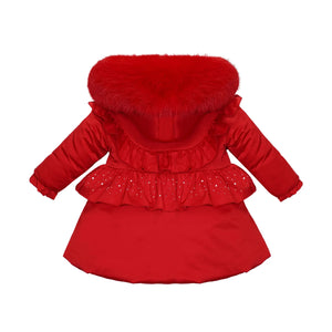 Exclusive Red Fur Puff Jacket
