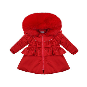 Exclusive Red Fur Puff Jacket