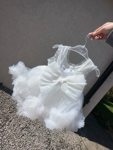 Princess Puff Dress White