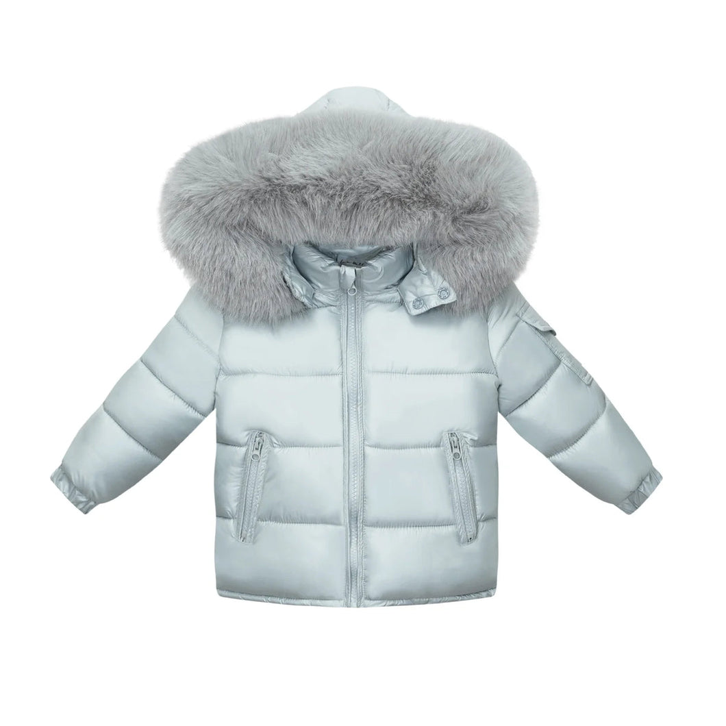 Faux Fur Puff Bomber Jacket