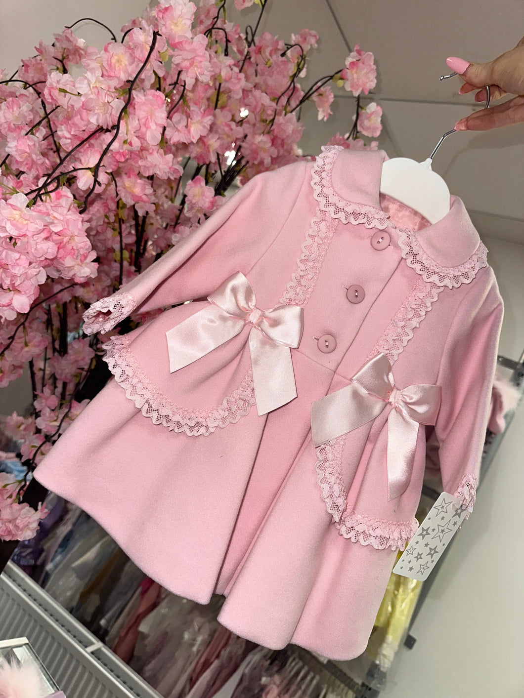 Baby’s Bow & Frilly Jacket