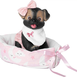 Little MIMI Dog with Moses Basket