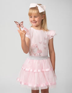 Caramelo Tulle Diamonte Skirt Set